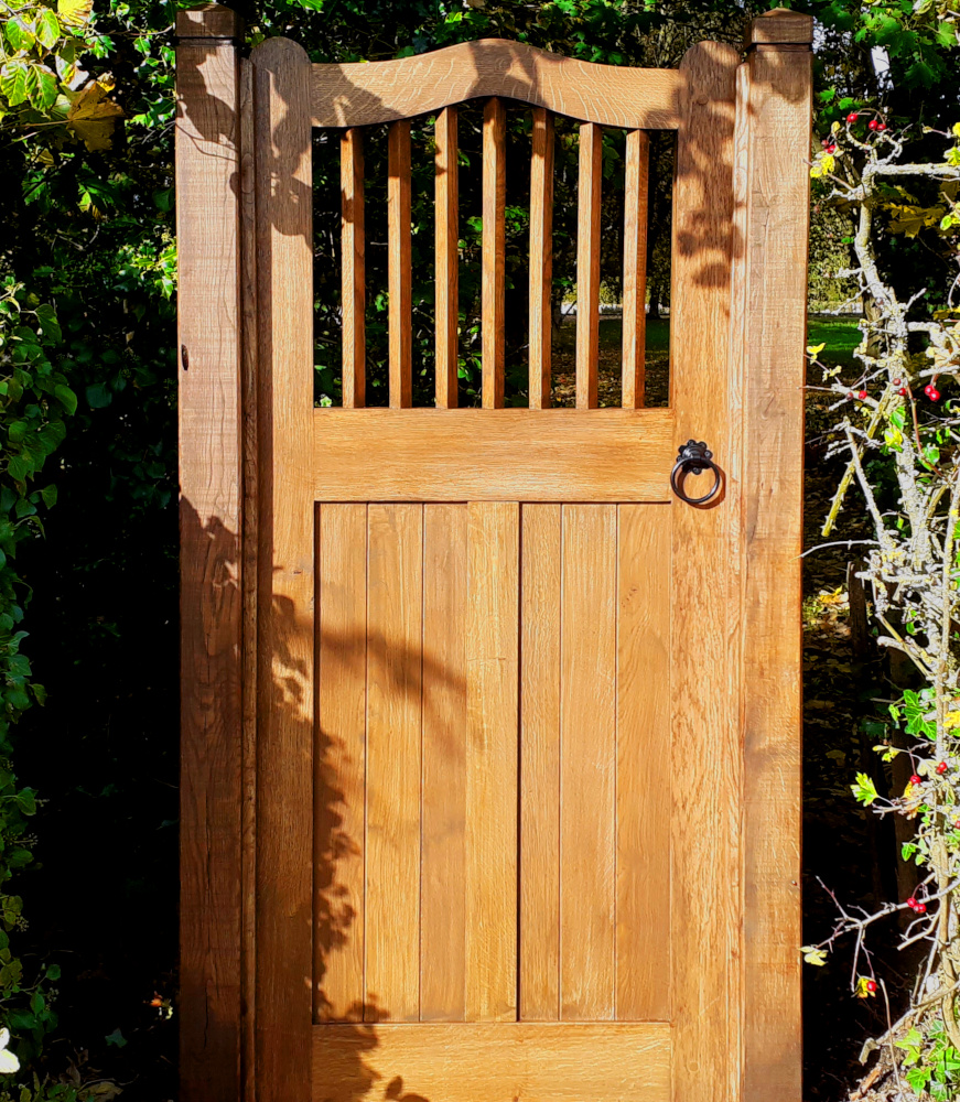 Oak garden gate